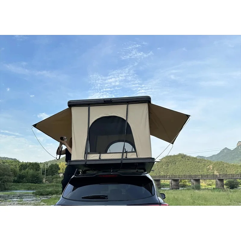 

Палатка на крышу автомобиля Hard Tent для 3 человек, для кемпинга на открытом воздухе, с мягким верхом, распродажа