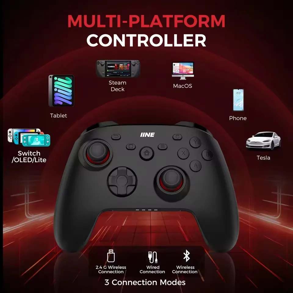 للتبديل 2 قطعة وحدة تحكم ألعاب لاسلكية قاعة البخار عصا التحكم منصة متعددة عالمية عمر البطارية طويل الأمد