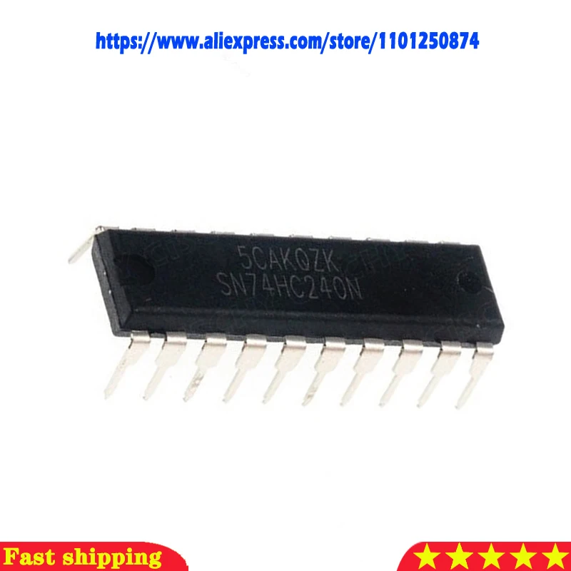 10pcs SN74HC240N 74HC240 DIP-20 original In Stock