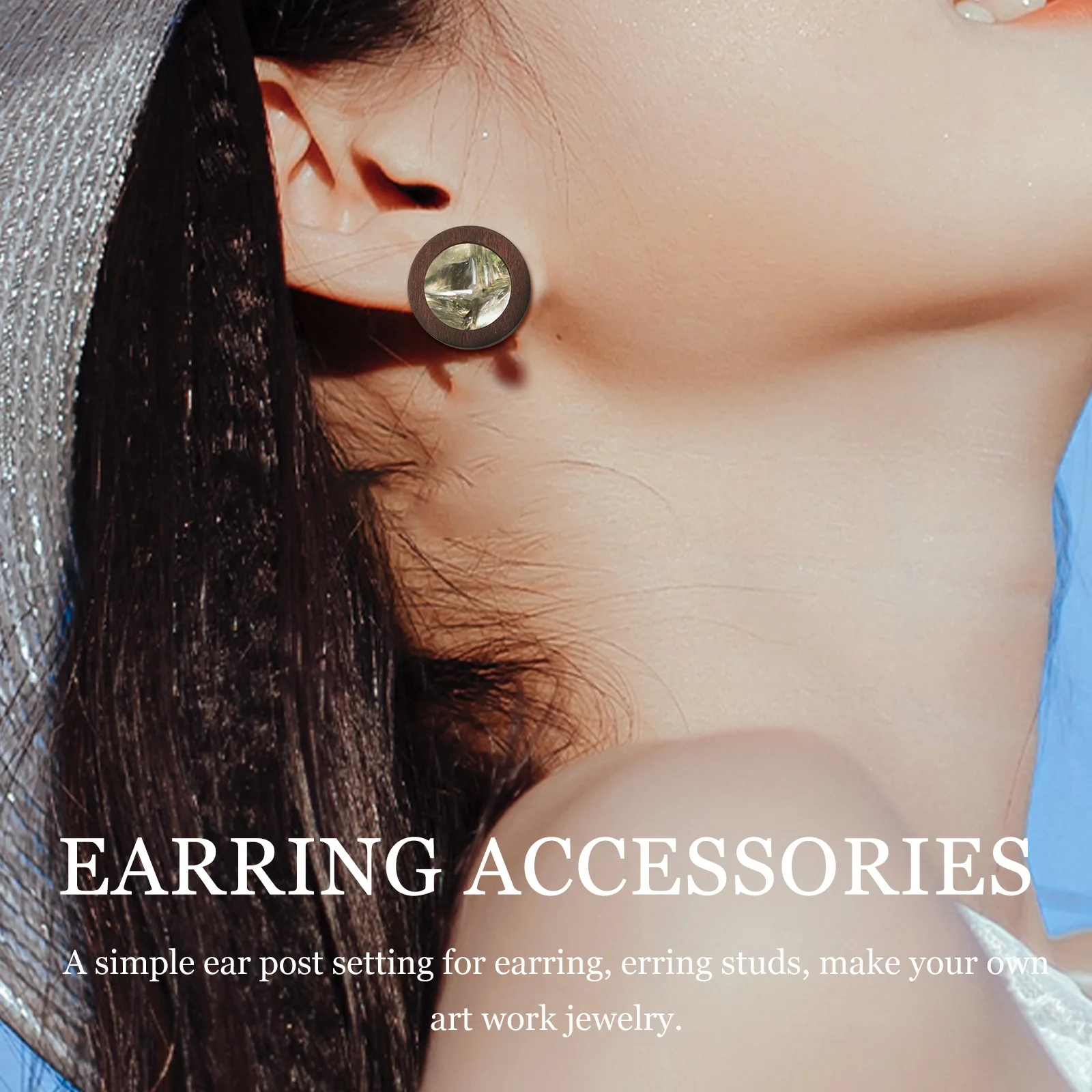 

30pcs Base Wooden Bezel Trays Diy Jewelry Making Kit For Adults Craft Supplies Earring Setting Blanks Diy Earring