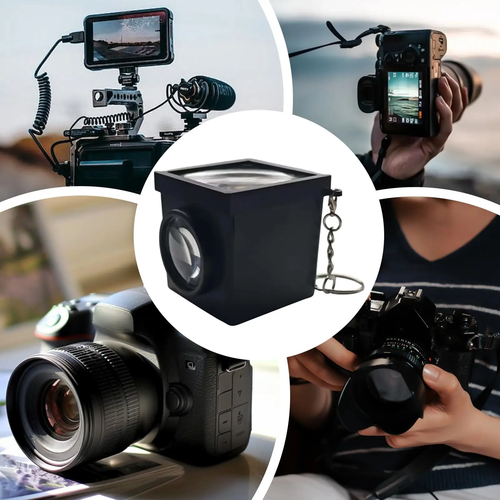 Camera Viewfinder 50mm Bright Viewing Screen Camera Replacement Waist Level Finder For Street Photography Landscape Photo Taking