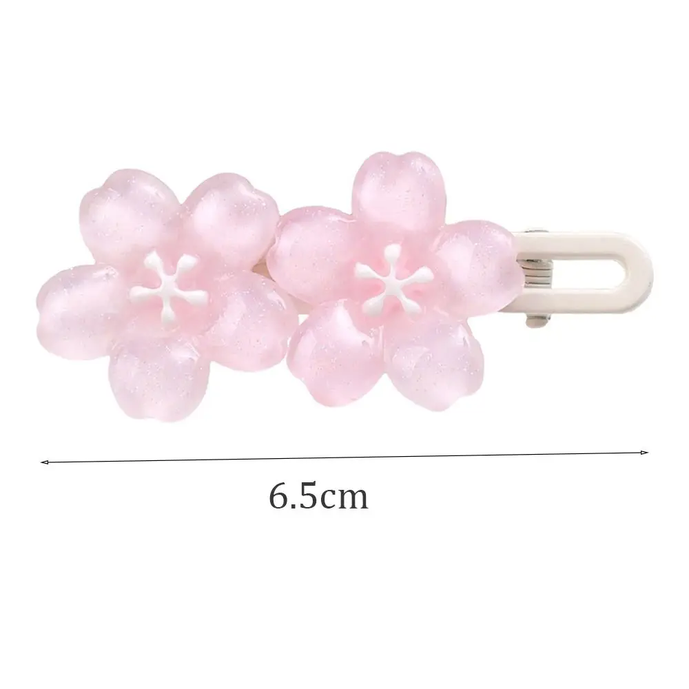 Sakura Flower Headwear Clipes de Cabelo, Alta Qualidade Headdress, Styling Tools, Duckbill Clip, Acessório de Cabelo, Presilha, 2Pcs