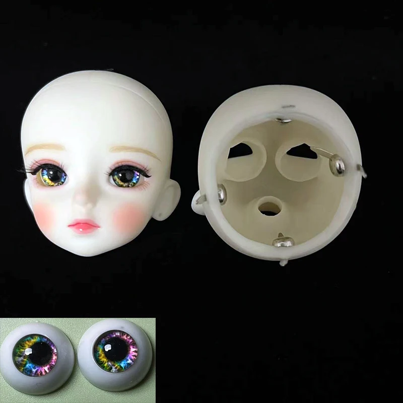 Fashion DIY 1/6 Bjd Doll Makeup Doll Head 28CM Mechanical Joint Body Kids Girls Doll Toy Gift