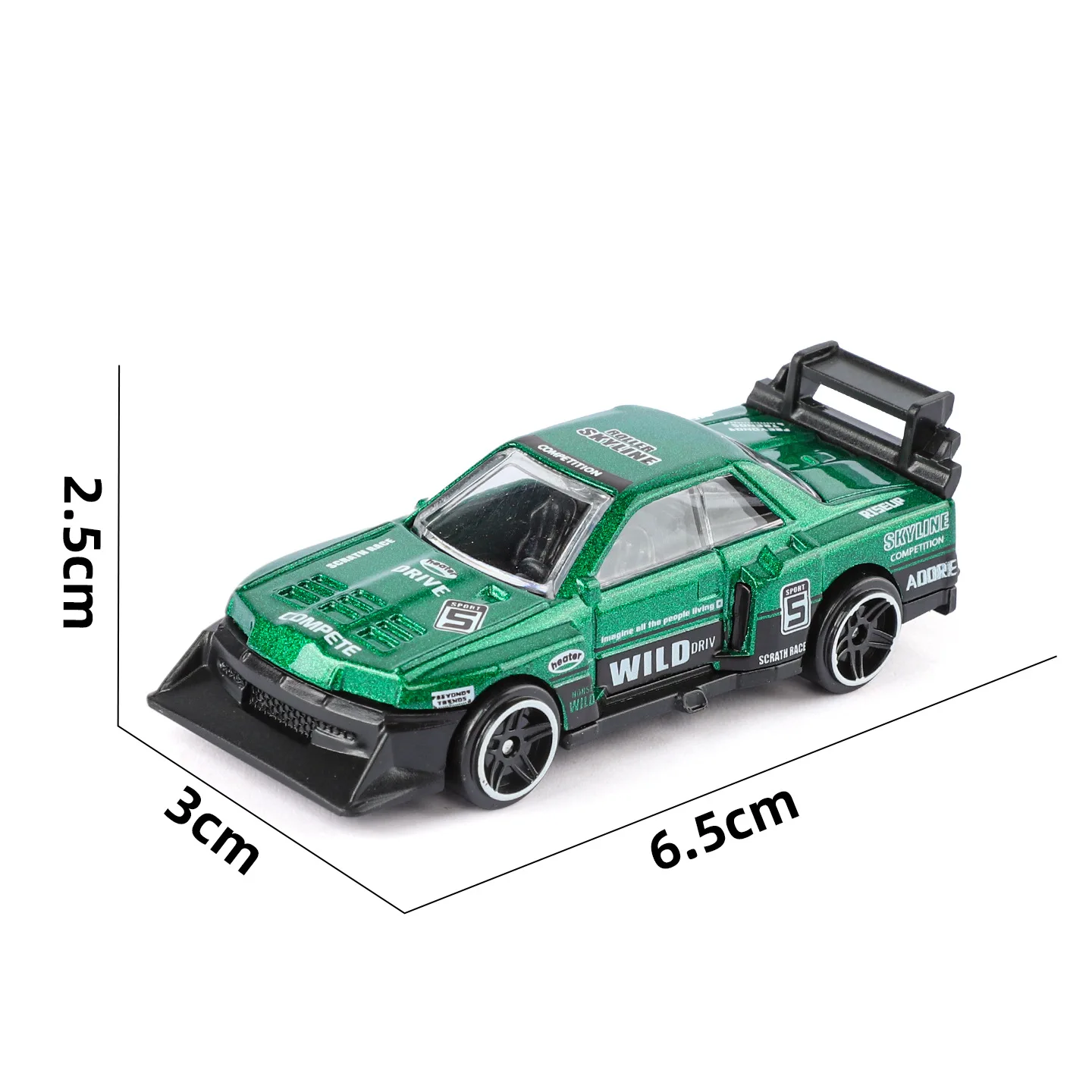 

1:64 Children's alloy sports car model, small cars, boy's openable door inertial toy cars, racing cars, new toys