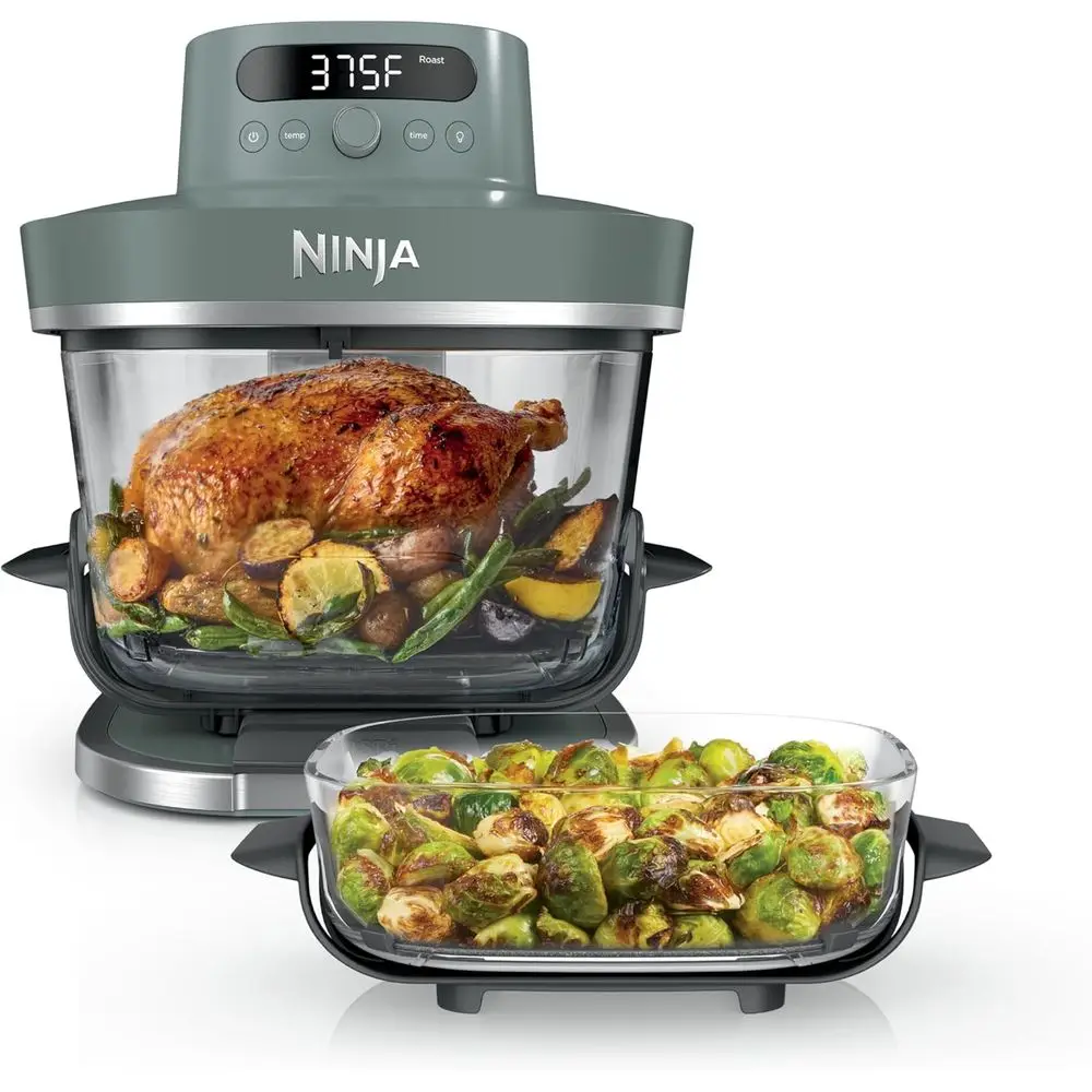 

6-in-1 Glass Airtight Container Set, 6 Quarts & 2.5 Quarts, Meal Prep, Microwave & Freezer Safe