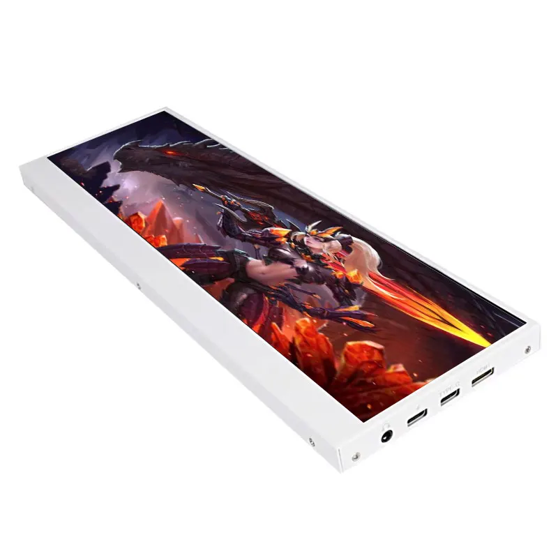 For Game Secondary Screen 12.7 Inch Stretched Bar LCDMonitor 1920x480 High Resolution Type-C LCD Display