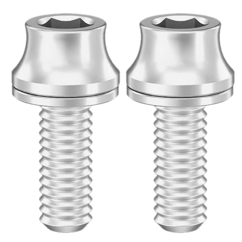 

652D 2Pcs Bike Water Bottles Cage Bolts Titaniums Alloys Bottles Holder Bolts Screw