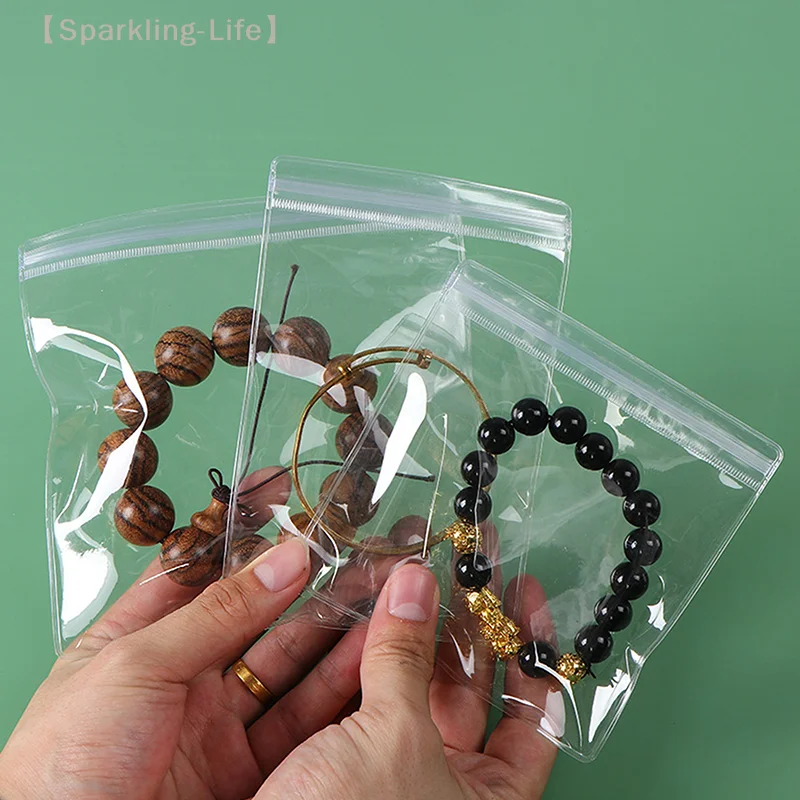 

【JYA1】100 шт., сумки-органайзеры для ювелирных изделий, прозрачный ПВХ, антиокислительные серьги, кулон, ожерелье, браслет, держатель для хранения, сумки
