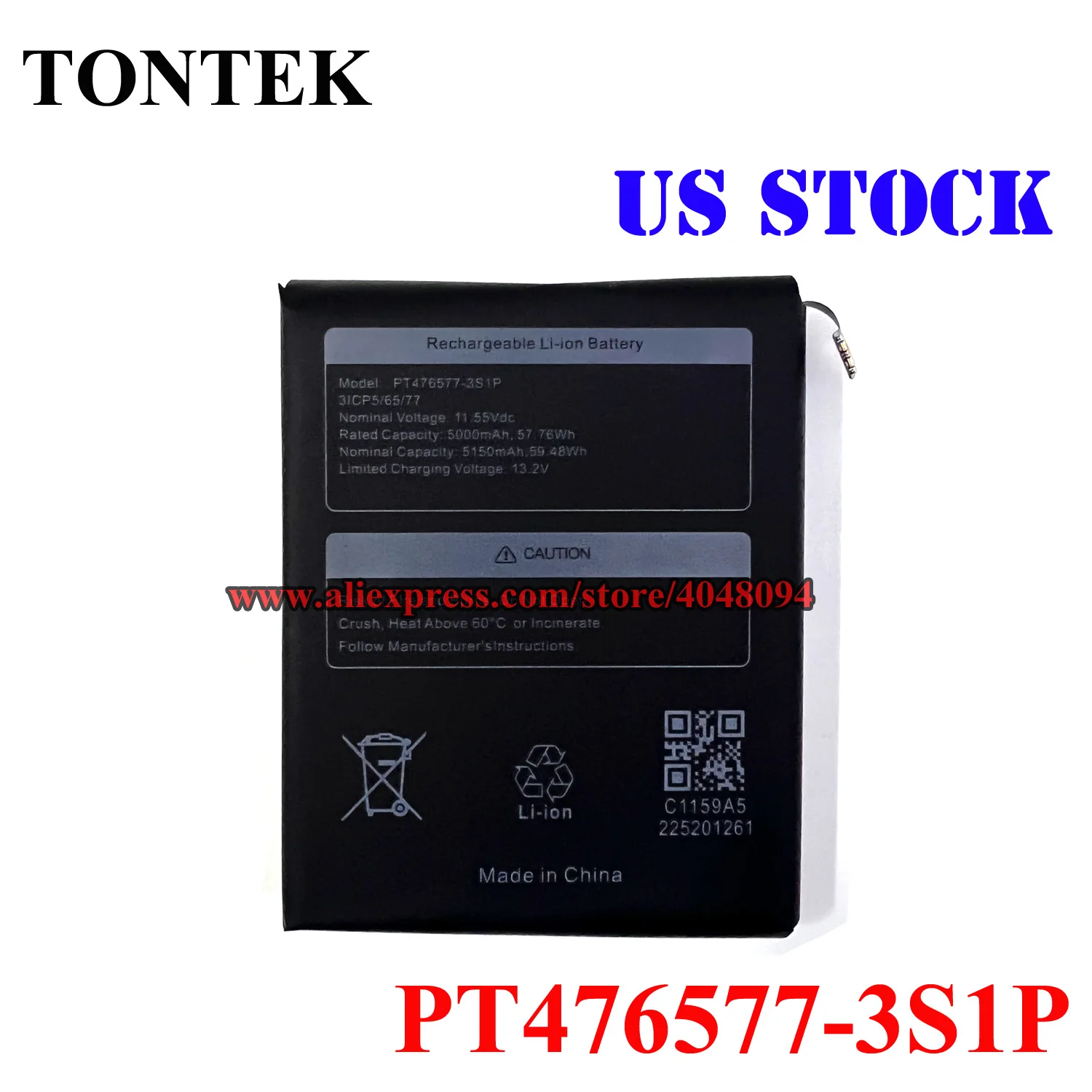 Upgrade 5000mAh PT476577-3S1P Battery For Ayaneo Aya 2 GEEK, GEEK 1S, Ayaneo 2, 2s, Ayaneo 3  Gaming Handheld Series