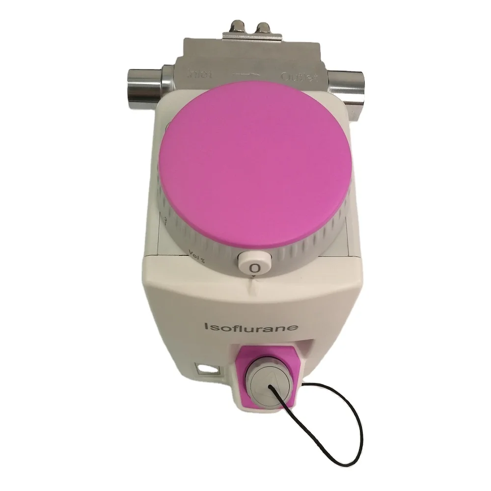 

Isoflurane Cagemount Vaporizer With Easy-fill Quick-fill Pour-fill Dosing Port