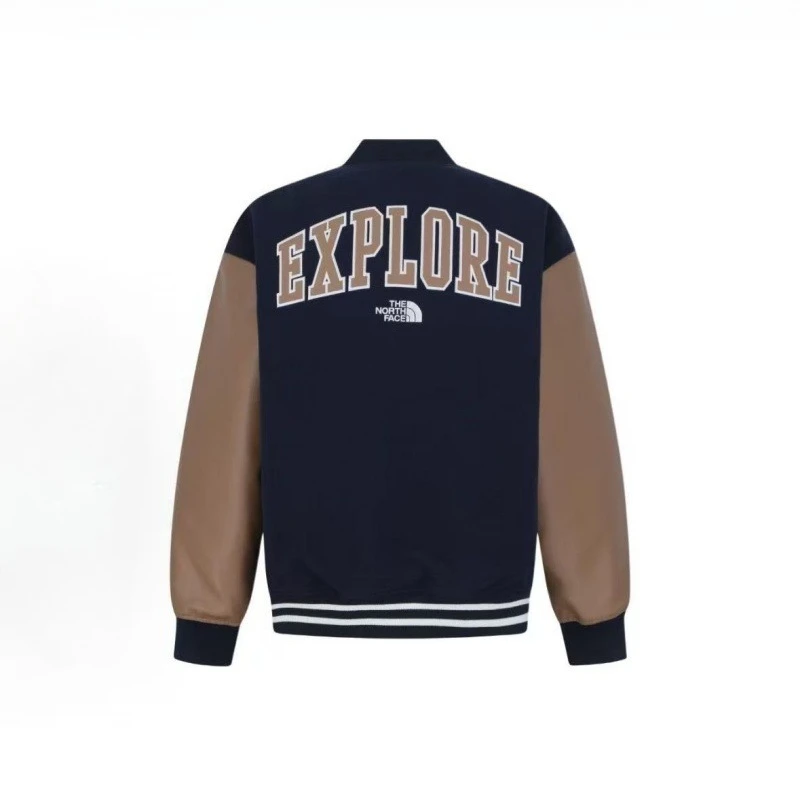 THE NORTH FACE High-end Fashion Urban Comfortable Warmth Loose Single-Button Long Sleeved Baseball Neck Sweater for Men