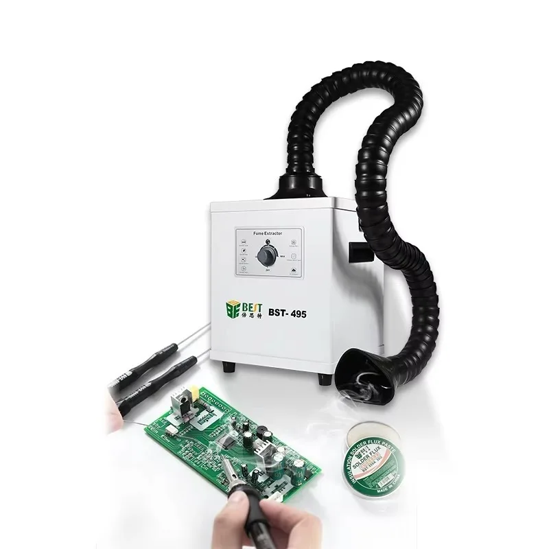 BEST 110V Smoking Instrument High Filtering    Machine Smoke Purifier for Phone Repair Welding Smoke Fume Extractor