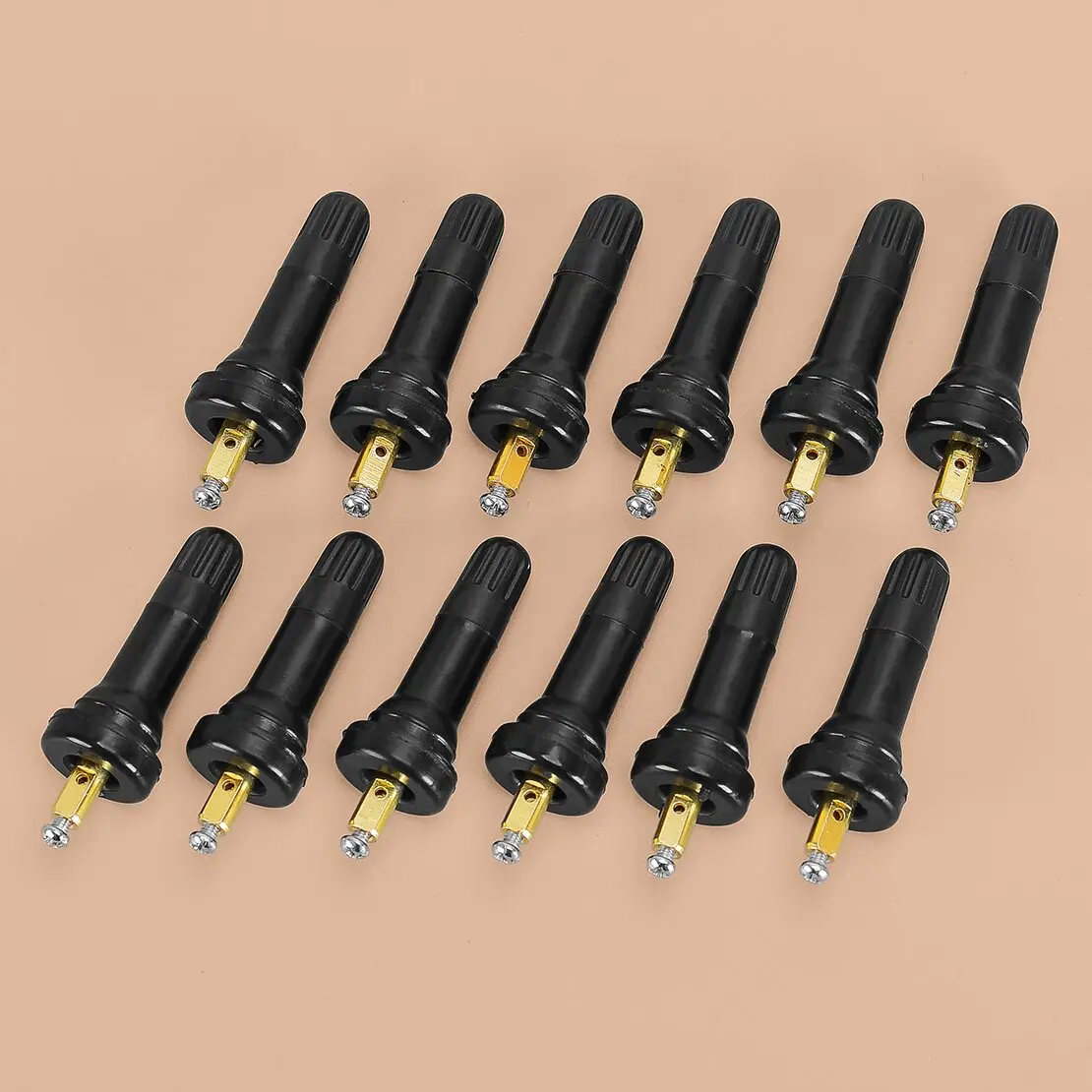 

EV6T1A180CB F2GT1A180CB 12Pcs TPMS Tire Pressure Sensor Valve Stem Fit for Buick Cadillac Chevrolet GMC Hyundai Dodge Jeep Fiat