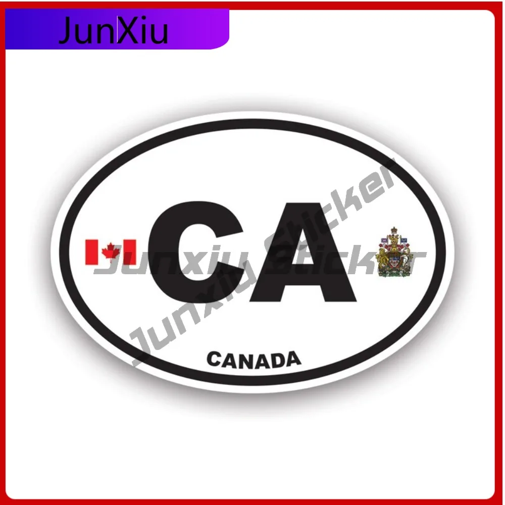 

Canada Oval Sticker Waterproof Weather Resistant Sport For Motorcycle Car Body Bumper Removable Easy To Remove Decor Rear