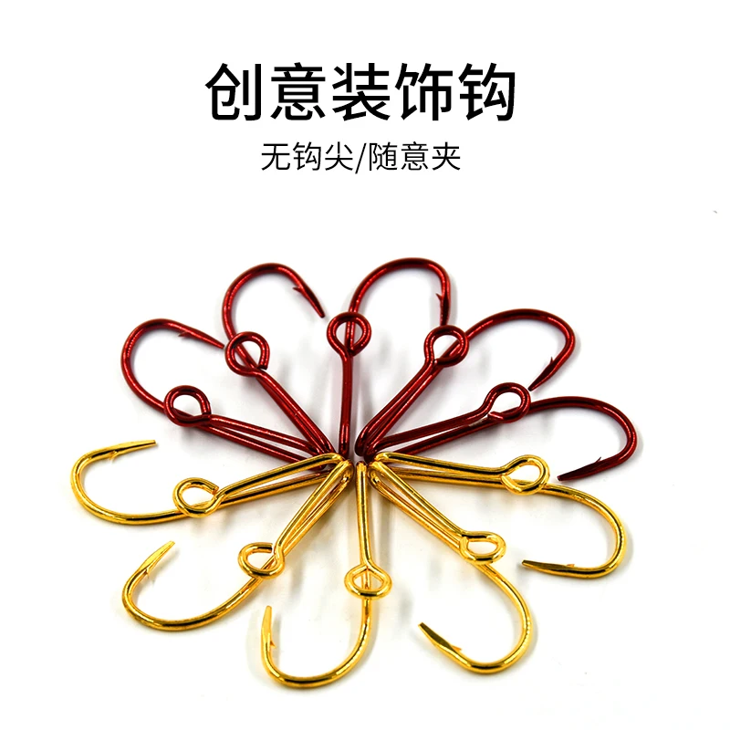 Hat Brim Hook, Decorative Hook, Fashionable And Personalized Combination With Fishing Cap, Gold-plated Rust Proof Outdoor Lure