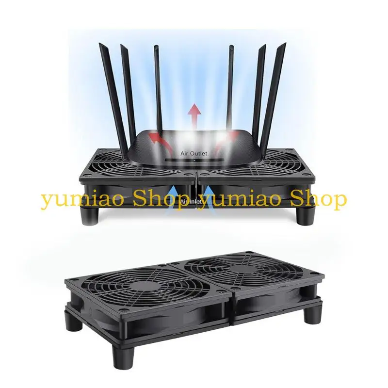 

587B Комплект из 2 120-мм USB-вентиляторов, мощных для игровых компьютеров и настольных компьютеров