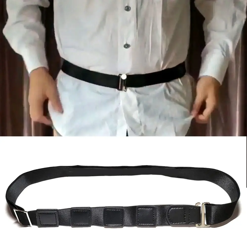 Creative Adjustable Shirt Stay Belt Elastic Non-slip Shirt Fixed Holder Lock Belt For Men Women