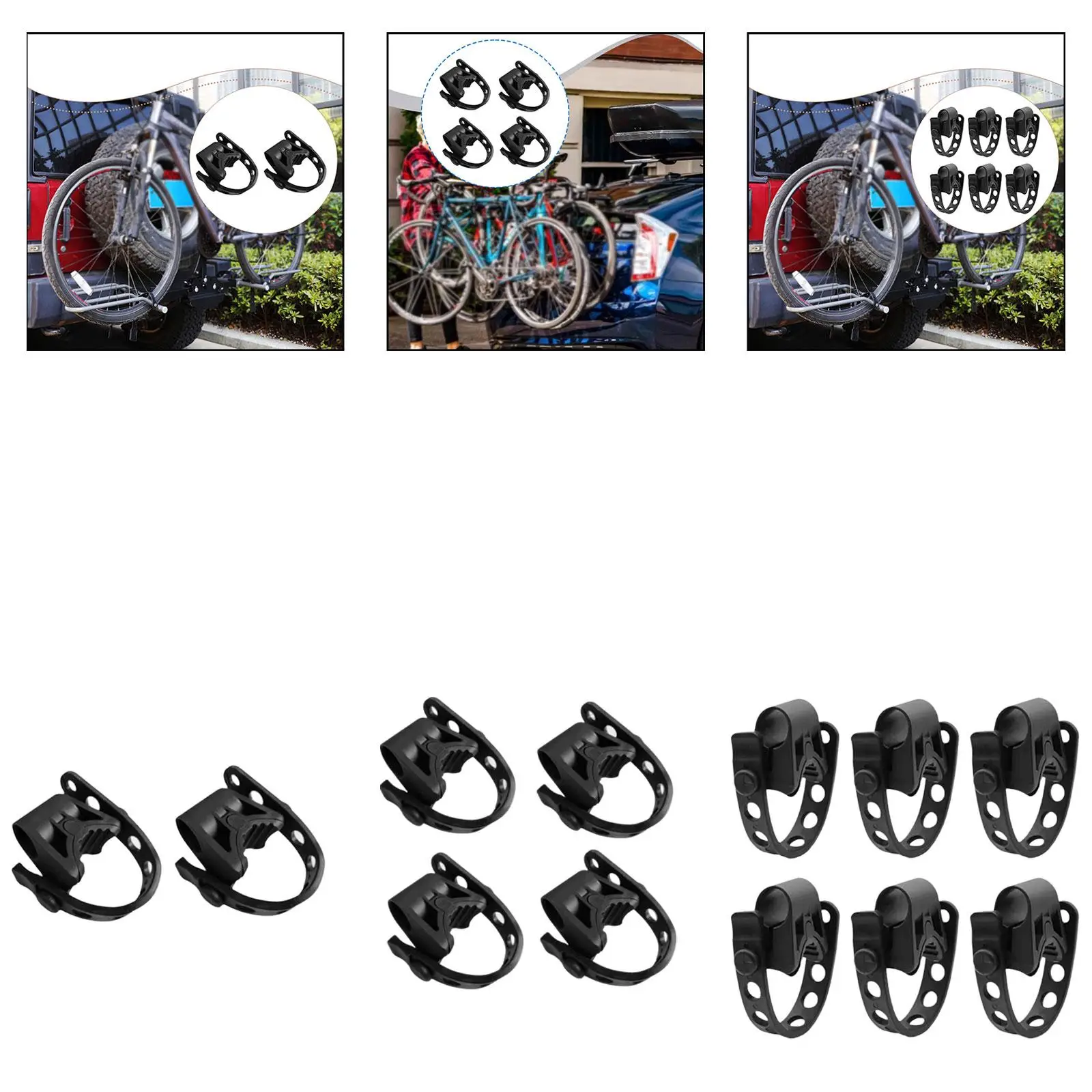 

Bike Rack Straps Lightweight Adjustable Replacement Sturdy Accessories Easily Install for 0.98" Tube Carrier Straps for Rack