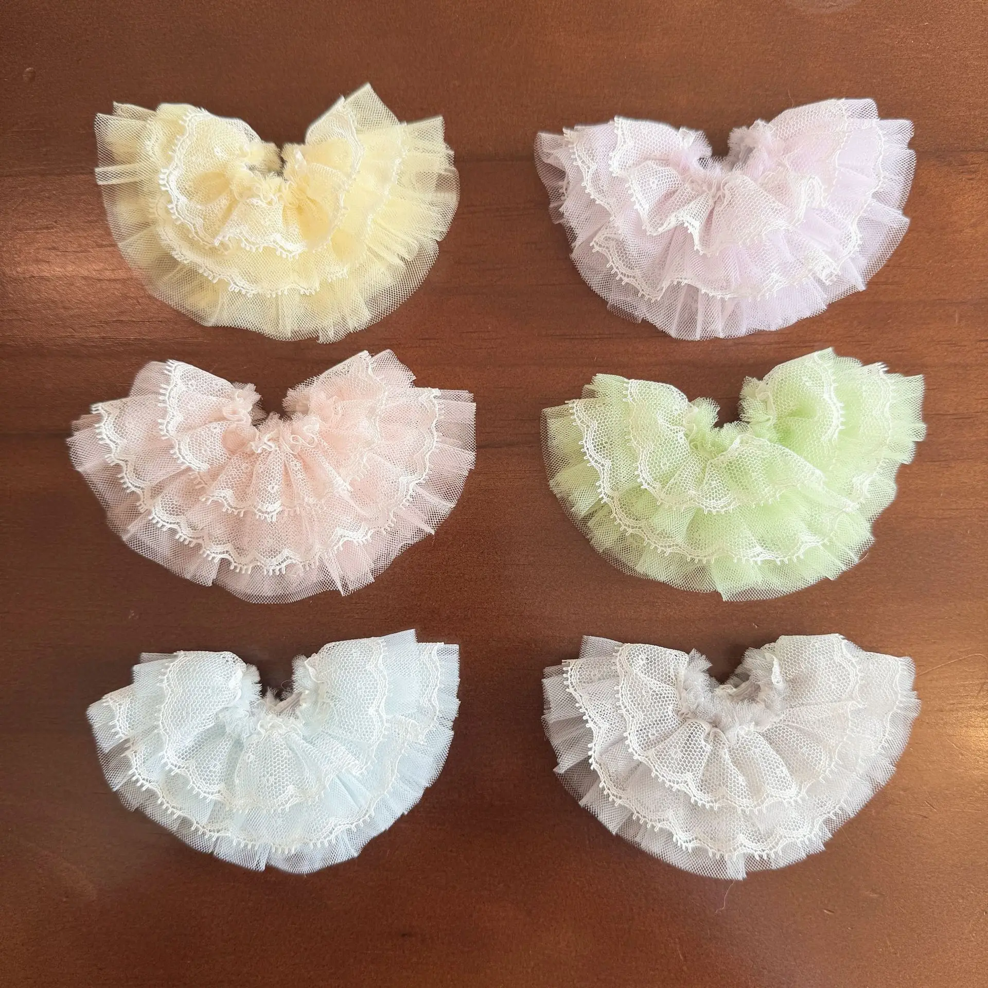 Doll Ruffle Skirt Mini Dress Accessory, Vintage Layered Skirt for 10‑15cm Collectible Dolls, Doll Not Included