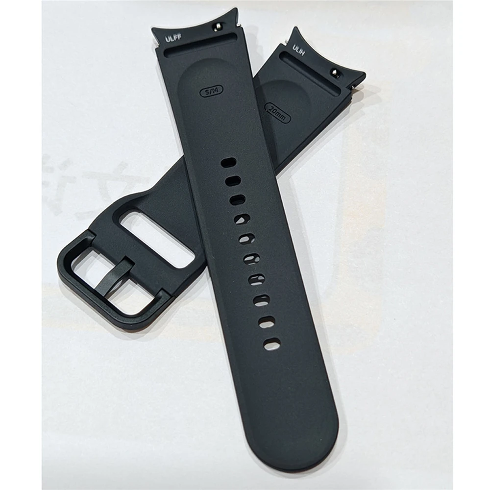 For Samsung Watch 5 20mm Strap Watch Repair Replacement Parts Accessory S/M M/L Size Black Watchband