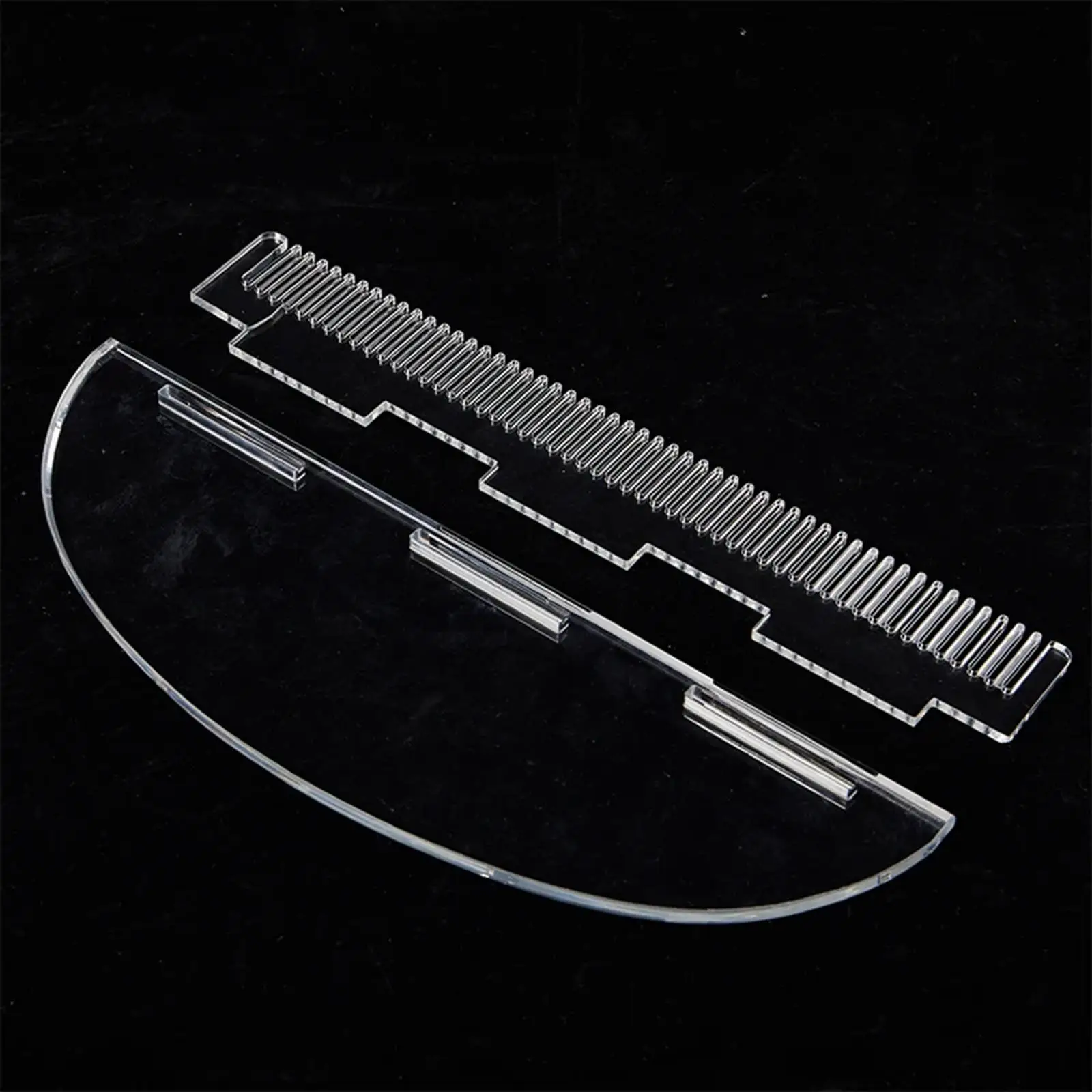 Clear Acrylic Hair Strand Holder Wig Stand Rack for Extension Braiding Display Salon Organizer Countertop