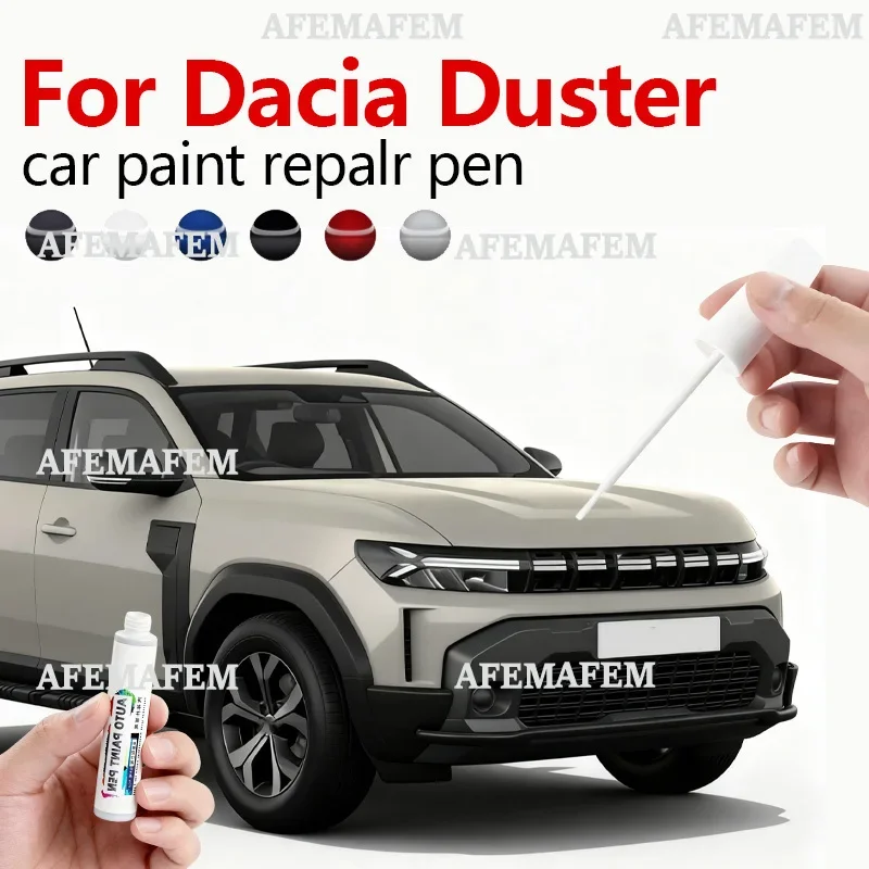 For 2010-2025 Dacia Duster Paint Scratch Repair Accessories Black B20 Orange Red Blue Silver White Car Paint Repair Pen