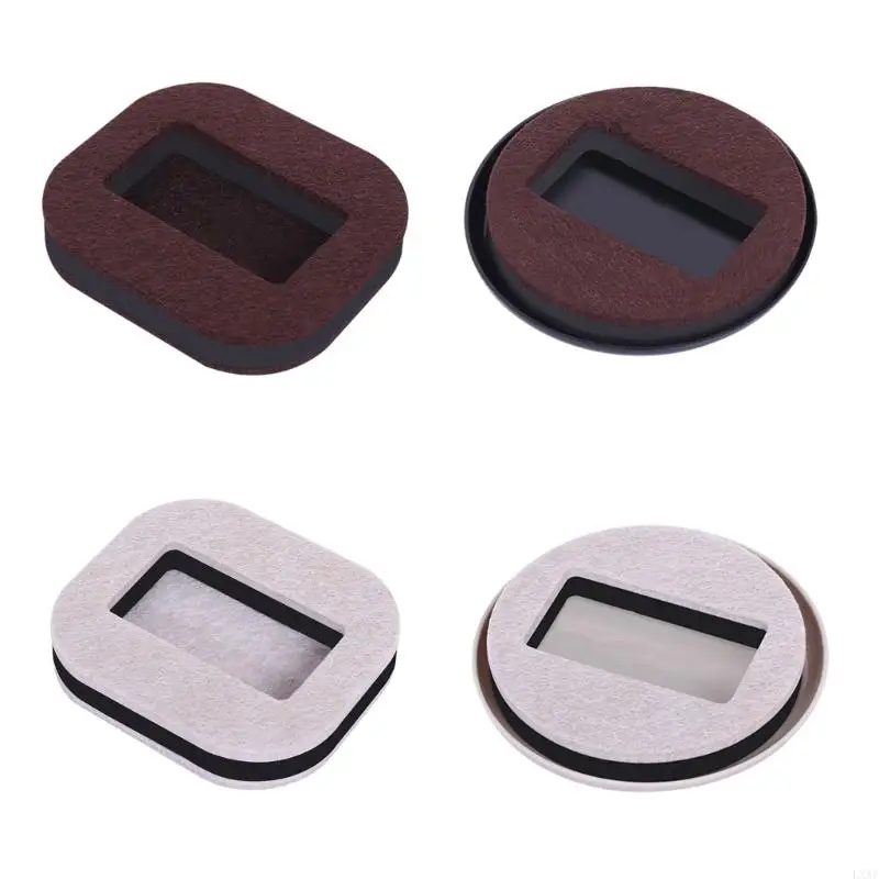 LXAF 5pcs Furniture Coaster Caster Cups Furniture Leg Protectors Anti-Sliding Felt Pads Non-Slip for Hardwood Floors