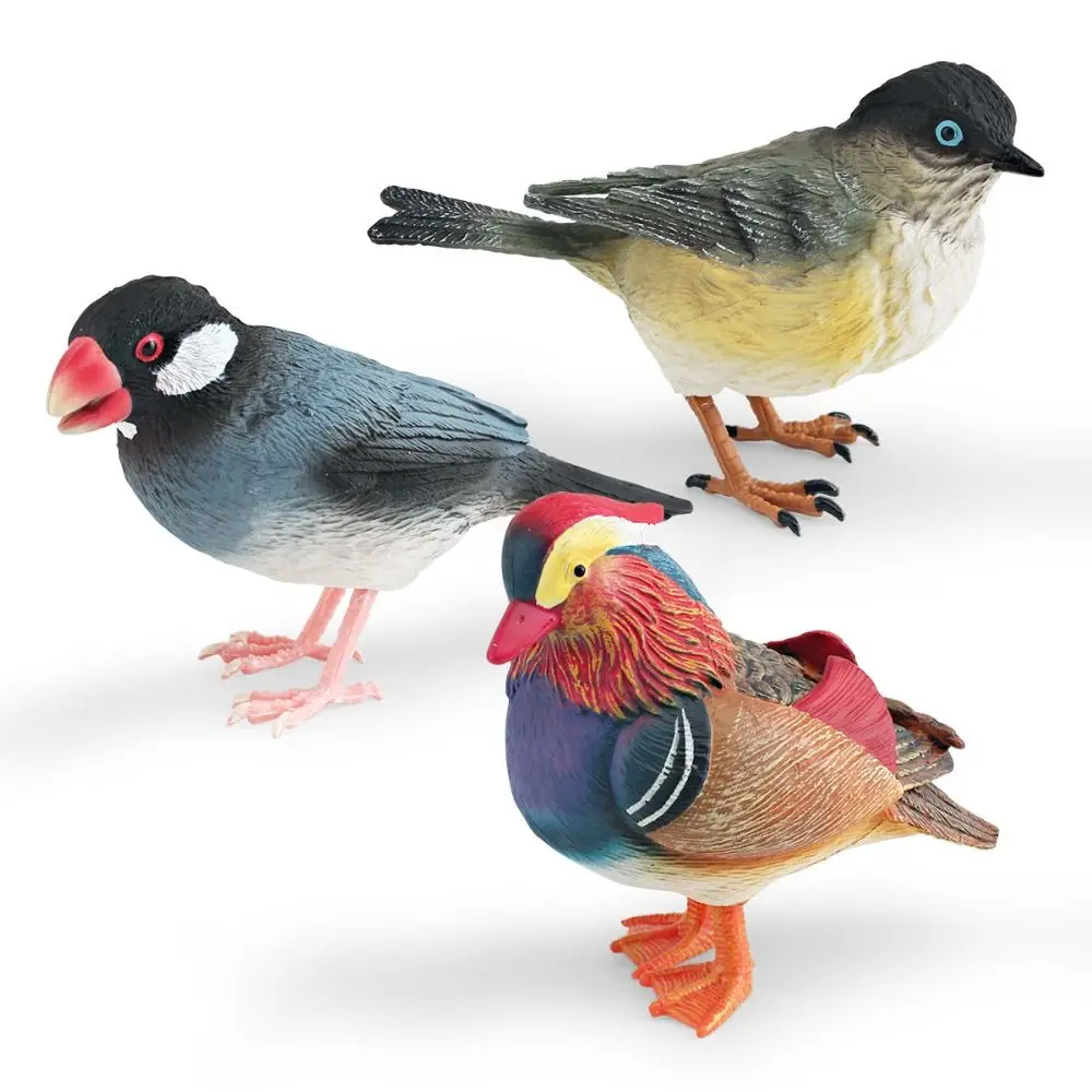 Micro Landscape Handpainted Animal Sculpture Cute Creative Simulation Bird Figurines Funny Waterproof Bird Statue Tabletop