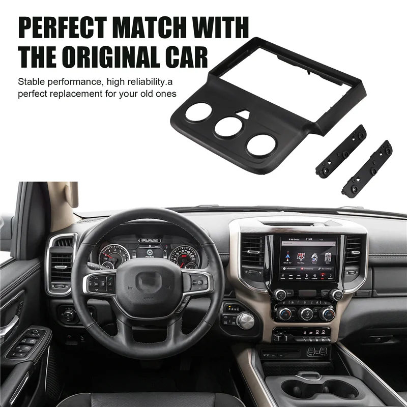 

9 Inch Car Radio Installation DVD GPS Mp5 Fascia Frame For Dodge Ram 1500 5500 2013 - 2019