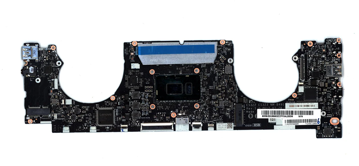 For Original Lenovo Ideapad 720S-13IKB (Type 81BV) Laptop Motherboard ES322 ES323 NM-B491 with CPU I5-8250U RAM 8G 100% Test Wor