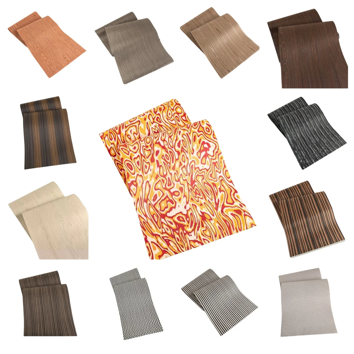 Reconstituted Engineered Wood Veneer Furniture Cabinet Wall Panels DIY Decorative Interior Surface Veneer  L:2.5x0.58meters