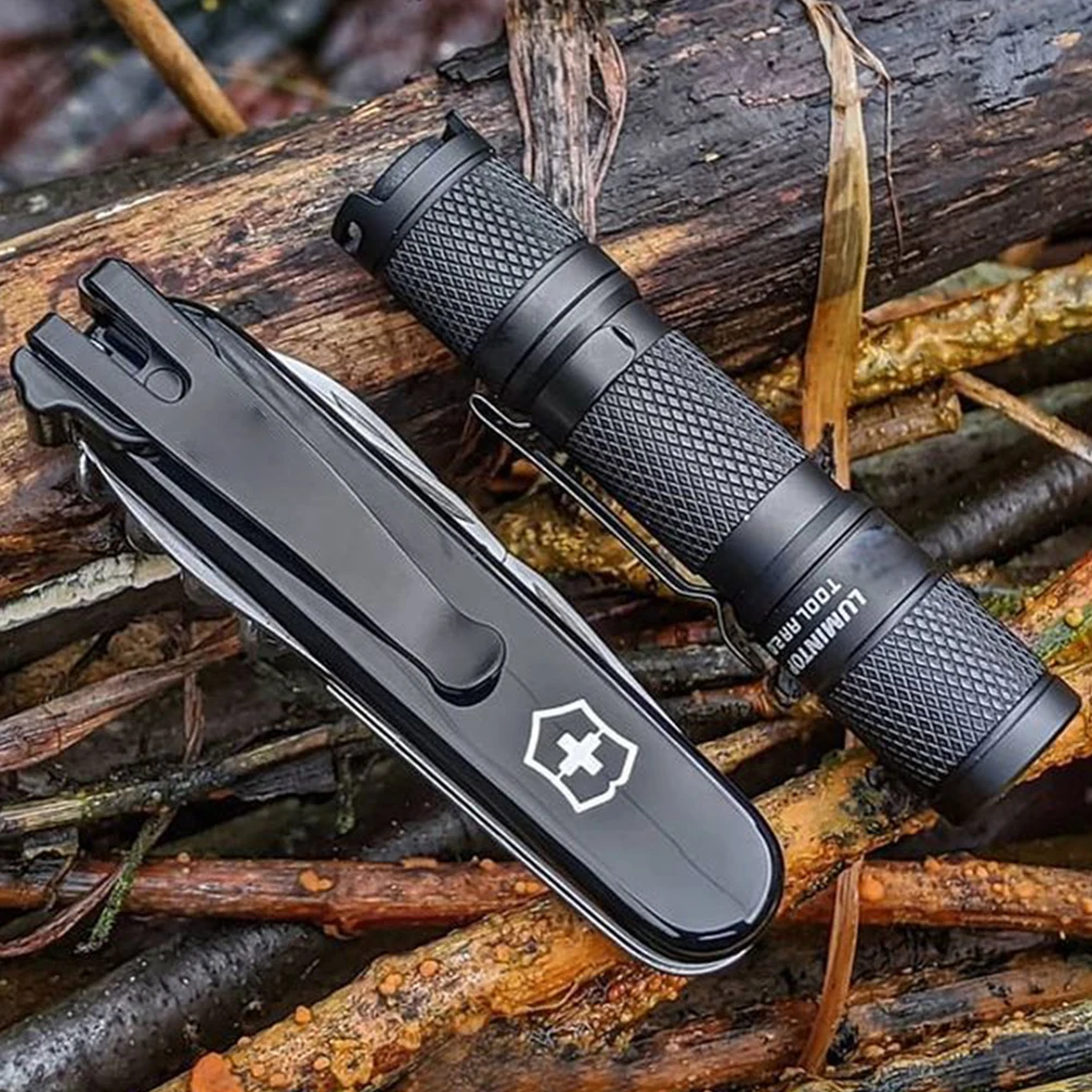 For Swiss Army 91MM Deep Carry Pocket Clip Crafted from For Durable Stainless Steel for Secure and Discreet Everyday Carry