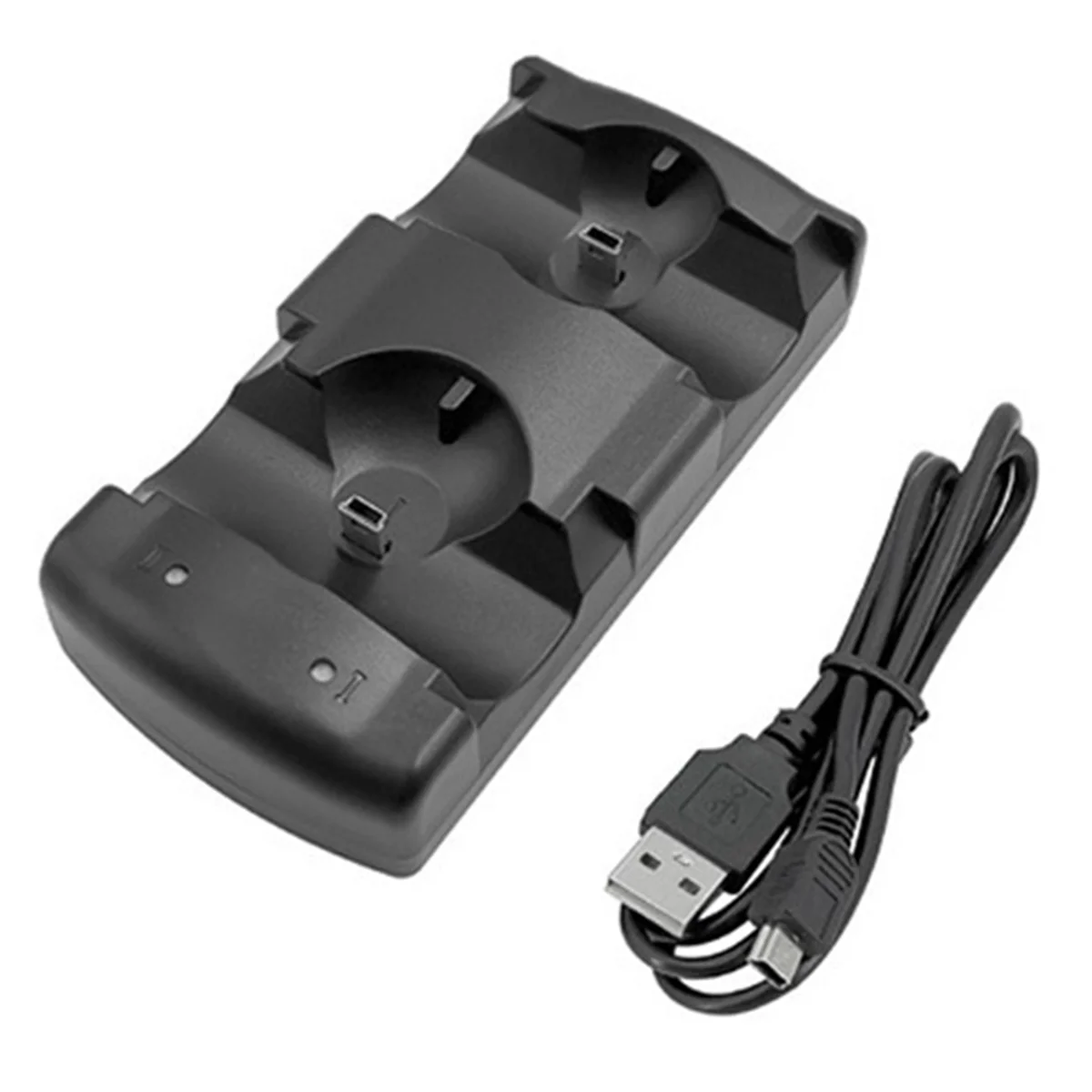 

M07K Dual Charger USB Dual Charging Power Base Charger for Sony PS3 Move Controller and Mobile Navigation