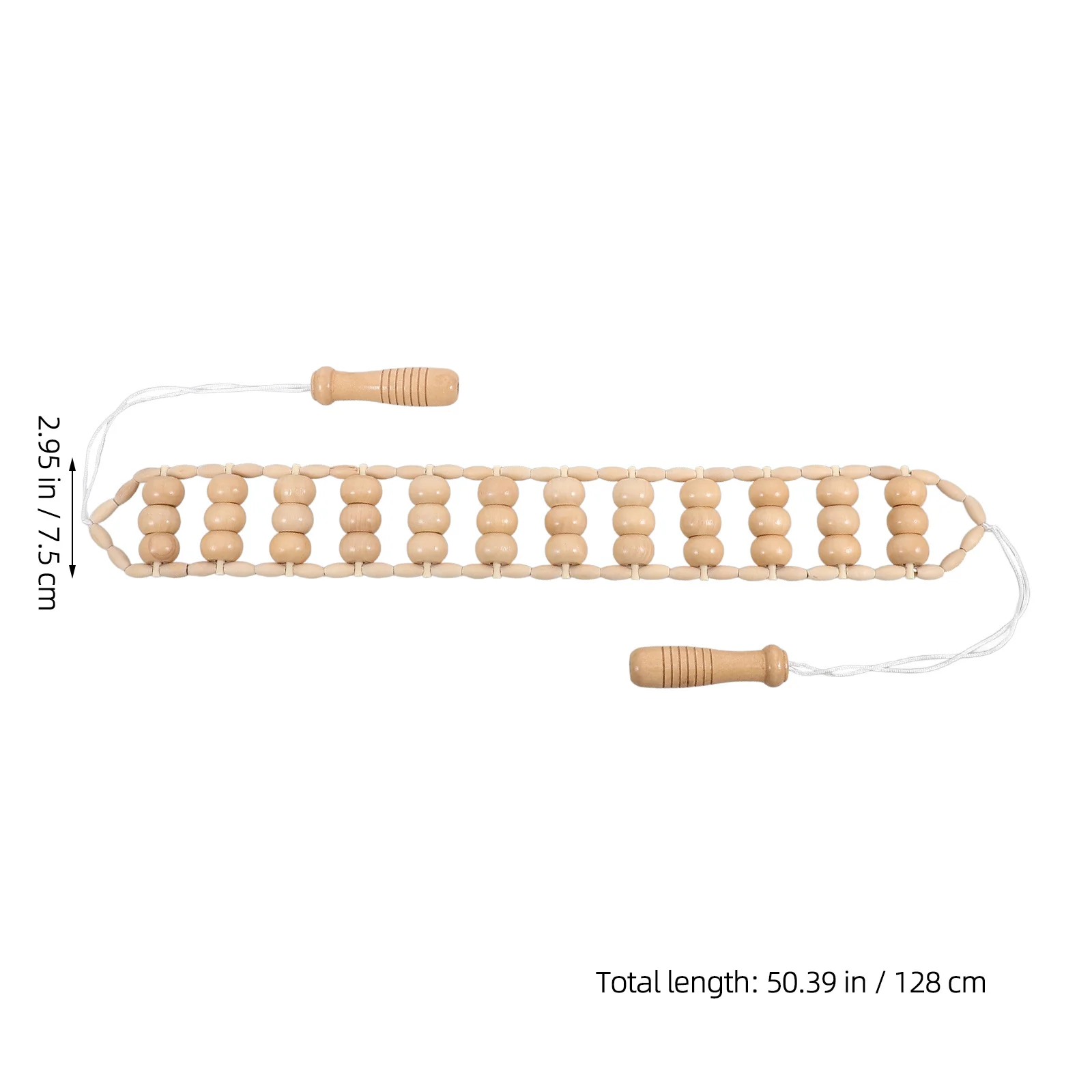 Wooden Back Massager Roller Large Handle Manual Muscle Relief Tool For Home Body Sculpting Relaxation Massage Stick