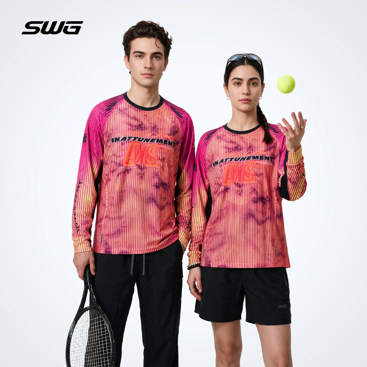 Camisetas deportivas ligeras de la marca SWG para hombre y mujer, de manga larga, de secado rápido, ideales para correr, hacer senderismo, ciclismo, con corte holgado y tejido transpirable, ropa para ciclismo de montaña.