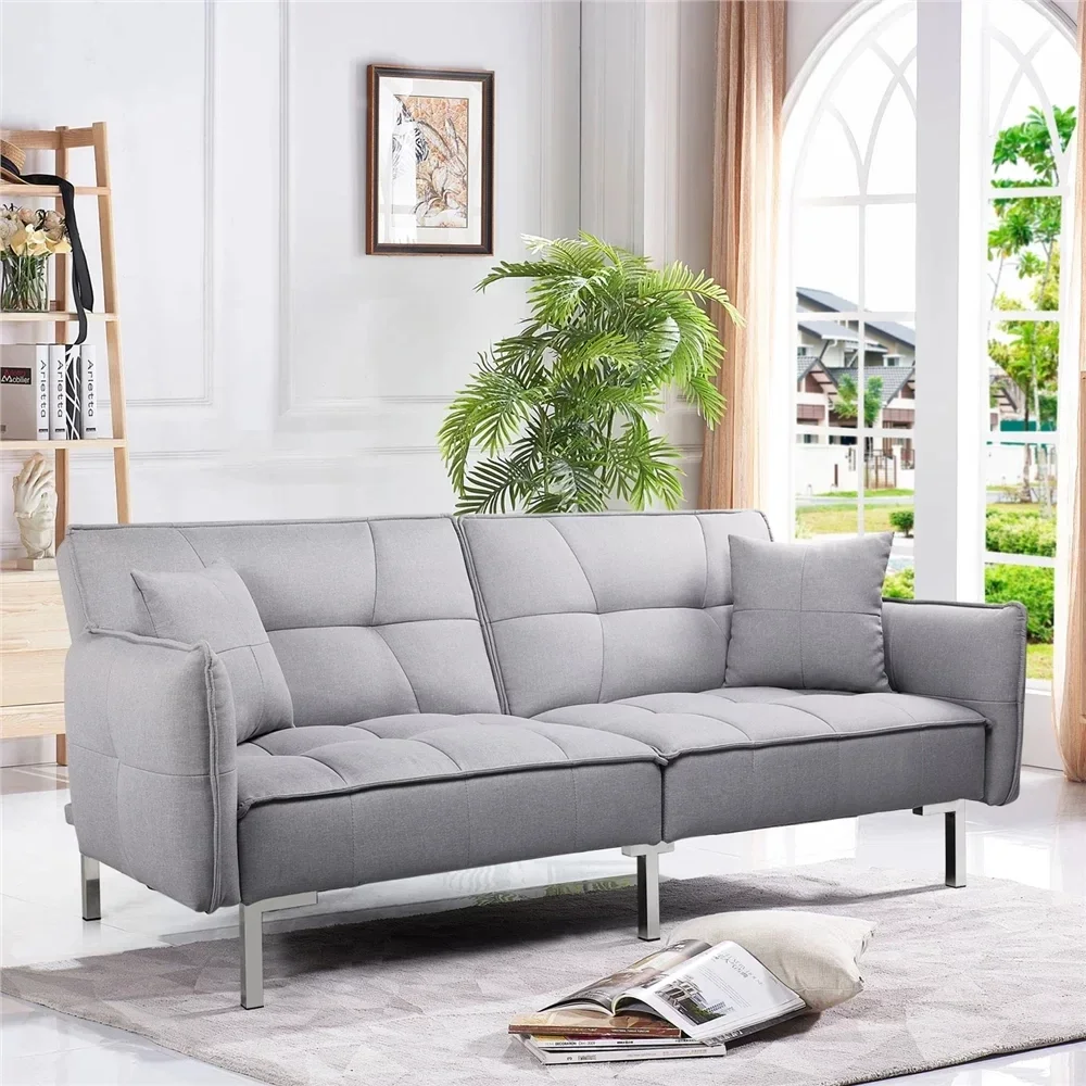 Small office sofa bed, adjustable back, dual-purpose sofa, modern simple fashion and affordable