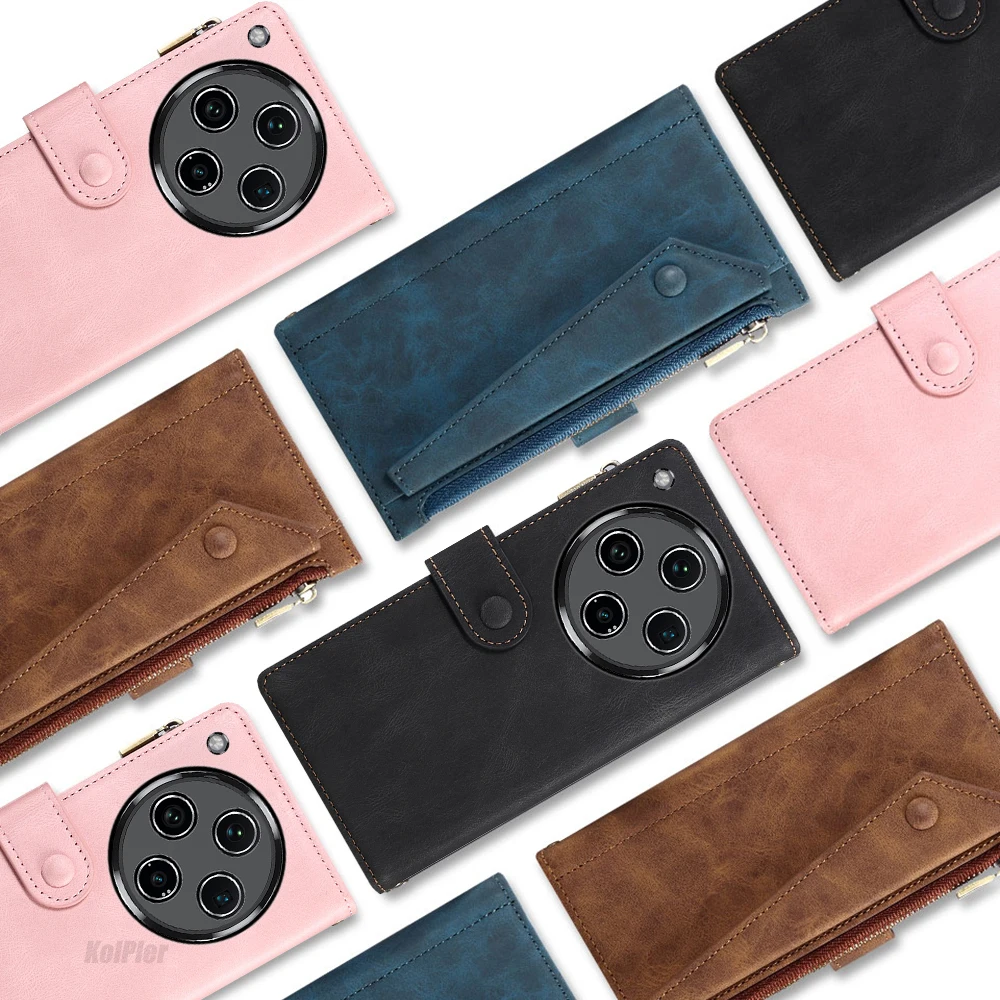 

Кожаный флип-чехол-кошелек для OPPO Find X8 Ultra X8S FINDX8S + чехол для мобильного телефона на веревке, роскошный чехол на молнии для смартфона Fundas