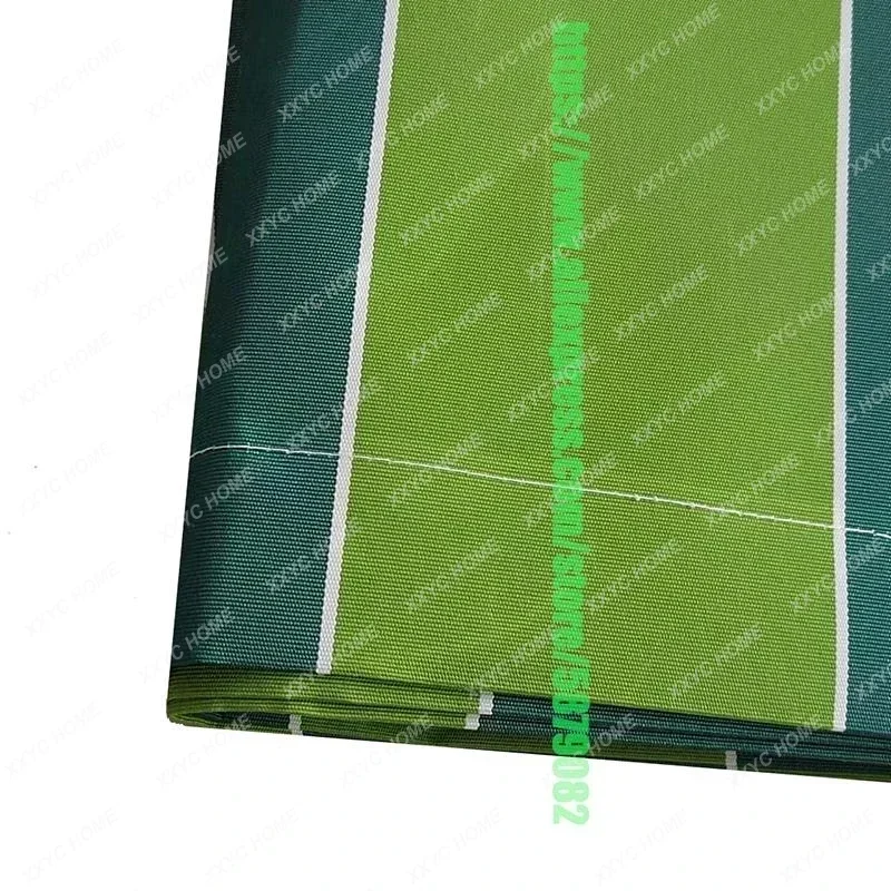 Waterproof Green Stripe Thicken Shrinkage Telescopic Folding Awnings Outdoor Balcony Patio Tent Rain Shelter Sunshade Canopy