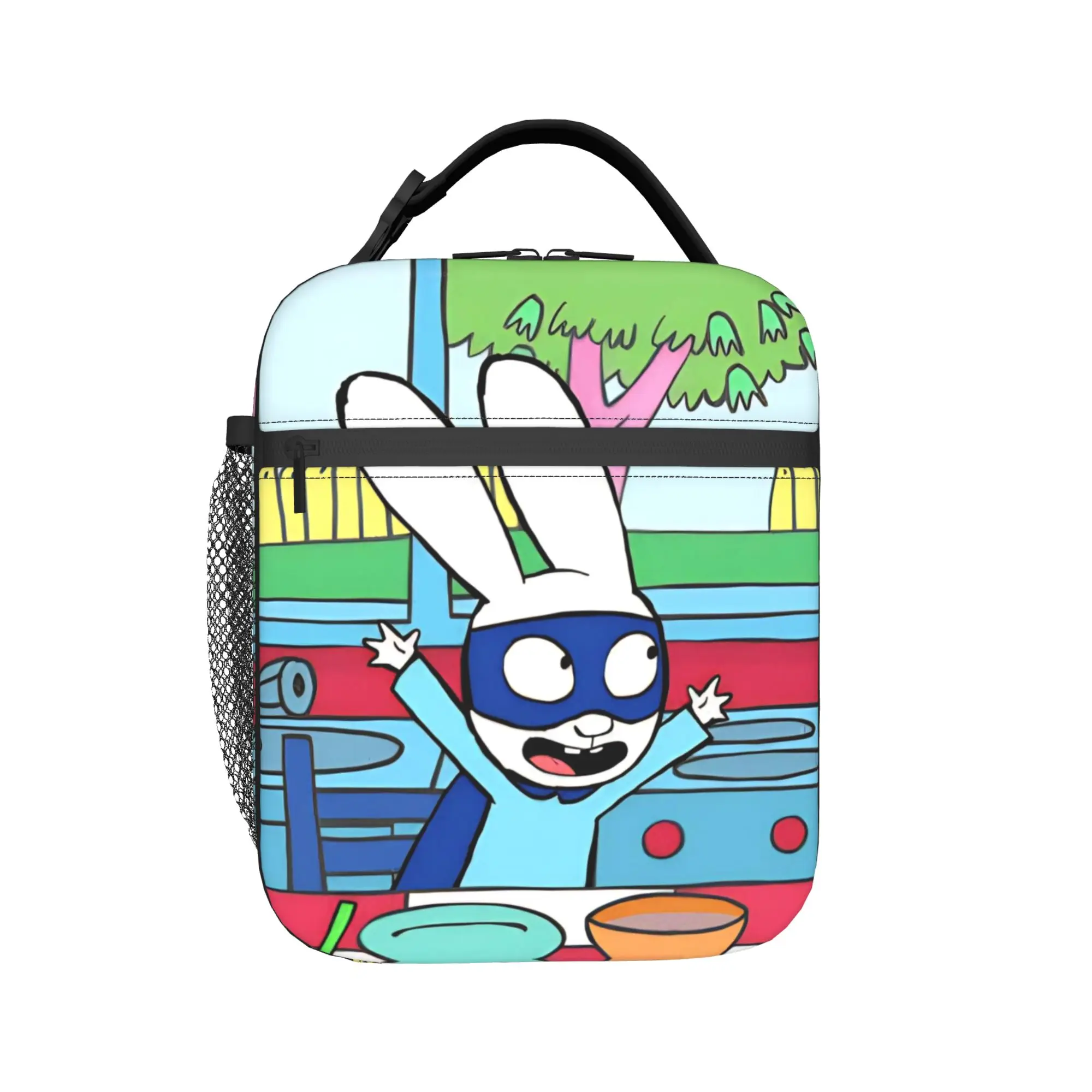 Cute Bunny Simons Super Rabbit Insulated Lunch Bag Portable  Meal Container Cooler Bag Tote Lunch Box Office  Outdoor Food Bag