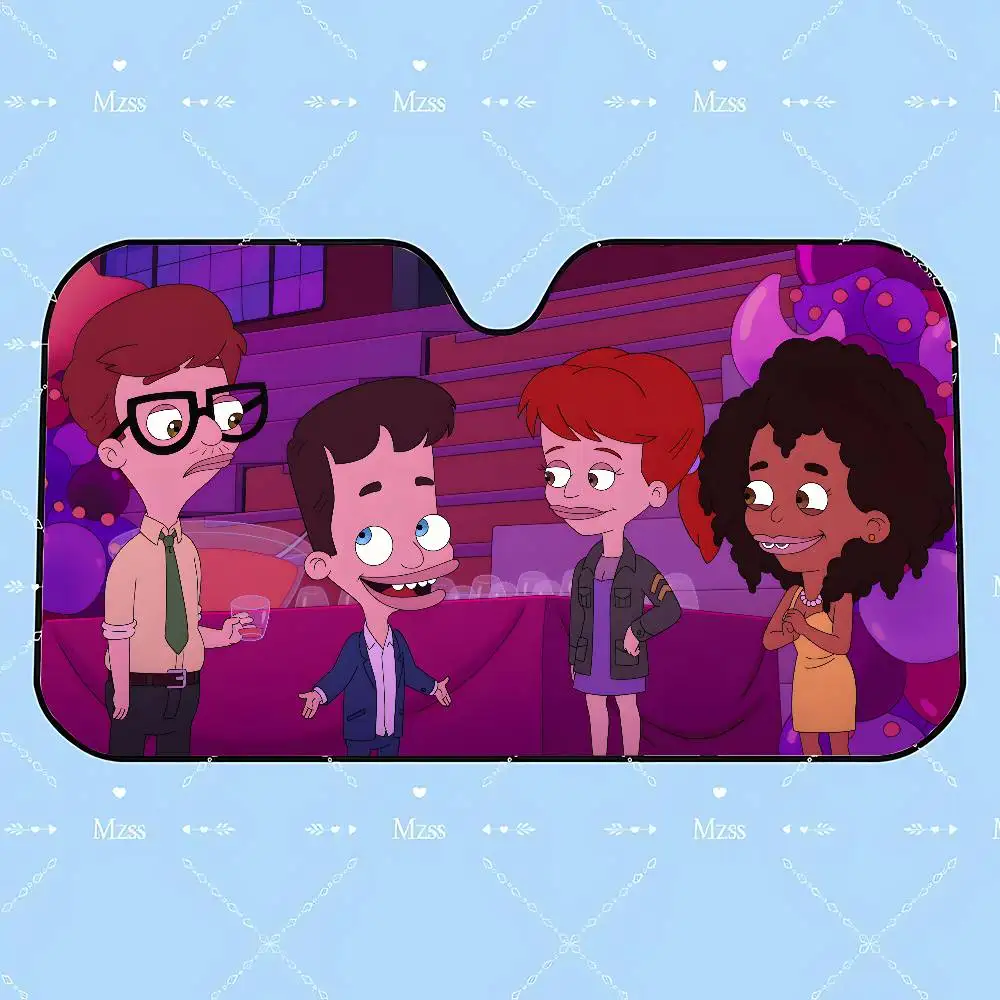 الكرتون B-Big M-MouthS مظلة السيارات الستائر القيادة سيارة ظلة غطاء الظل سيارة ظلة الأشعة فوق البنفسجية الشمس قناع حامي #5