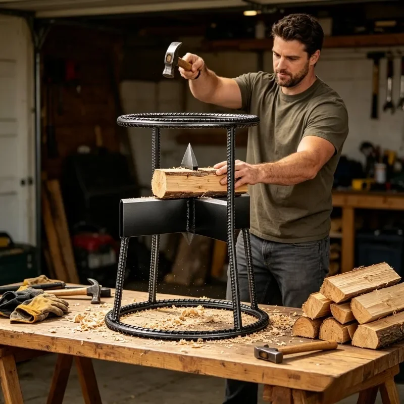 2026 NEW HOT Manual Wood Splitter Logging Equipment Firewood Divider Metal Wood Chopping Machine Cutting Tool Wooden Split