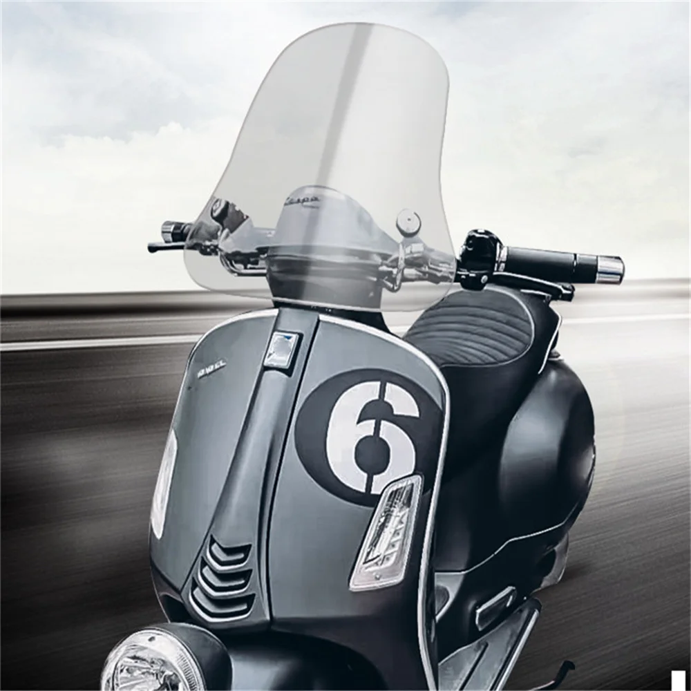 

For PIAGGIO Vespa Gtv6 Motorcycle Accessories Windshield Hd Transparent Memorial Limited Edition