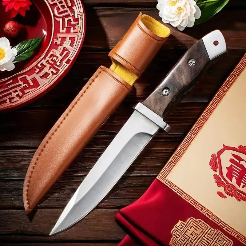 BAKULI Forged Pointed Knife Butcher's Butcher Specialized Knife, Sharp Boning Knife, Commercial Professional Meat Cutting Knife