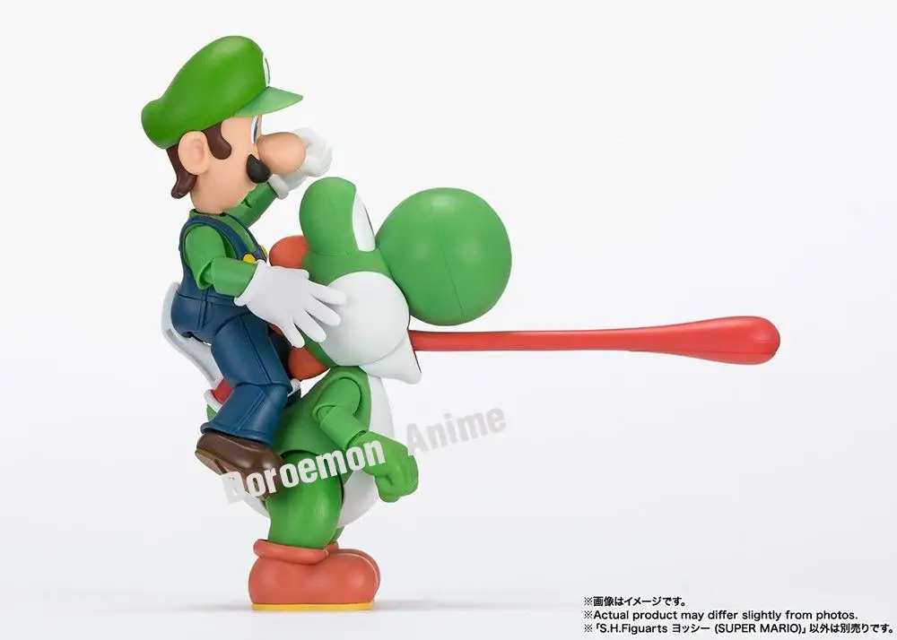 Pre-Order Original Bandai S.h.figuarts Super Mario Brothers Mario Luigi Koopa Yoshi Collectible Game Switch Action Figures Toys