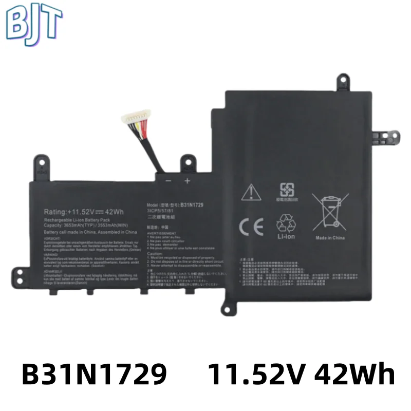 11.52V 42Wh B31N1729 Laptop Battery For ASUS VivoBook S15 S530 S530F S530FA S530FN S530UA S530UF S530UN X530FN X530FN-1A S5300UN