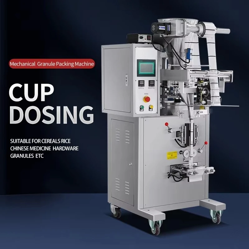 Customize Automatic Granule Sachet Packing Machine, Touch Screen Measuring Filling Sealing Equipment For Snack Grain