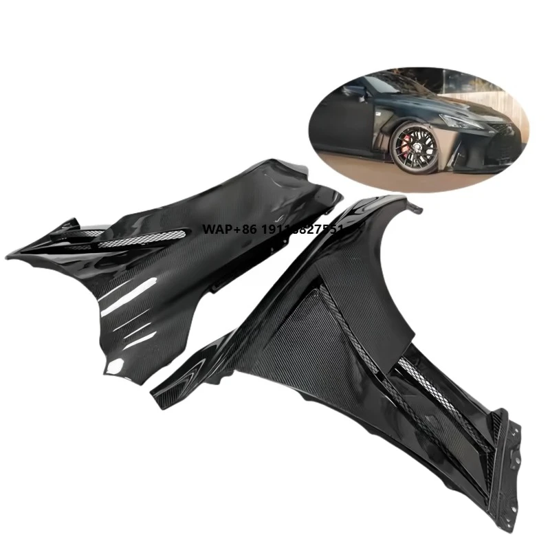 

For 2013-2019Is200t Is250 Is300 Is350 Upgraded Carbon Fiber Front Fender Front Fender Aeronautical Design Style Body Kit