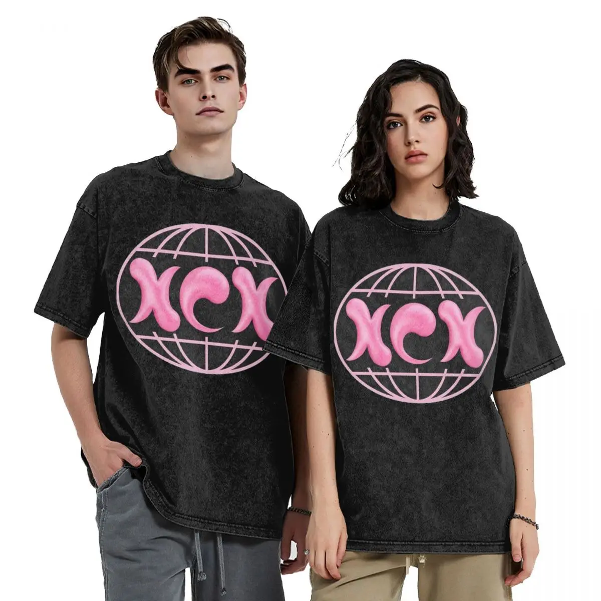 Summer Charli Xcx Brat Album Tour Shirt Accessories for Men Women Pop Music Washed Tees Tops High Street T-shirts