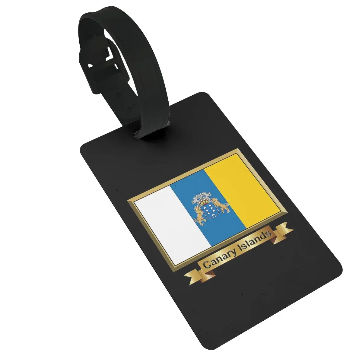 

Spain Flag Oceano Canary Islands Luggage Tags Suitcase Travel Fashion Baggage Boarding Tag Portable Label Holder ID Name Address