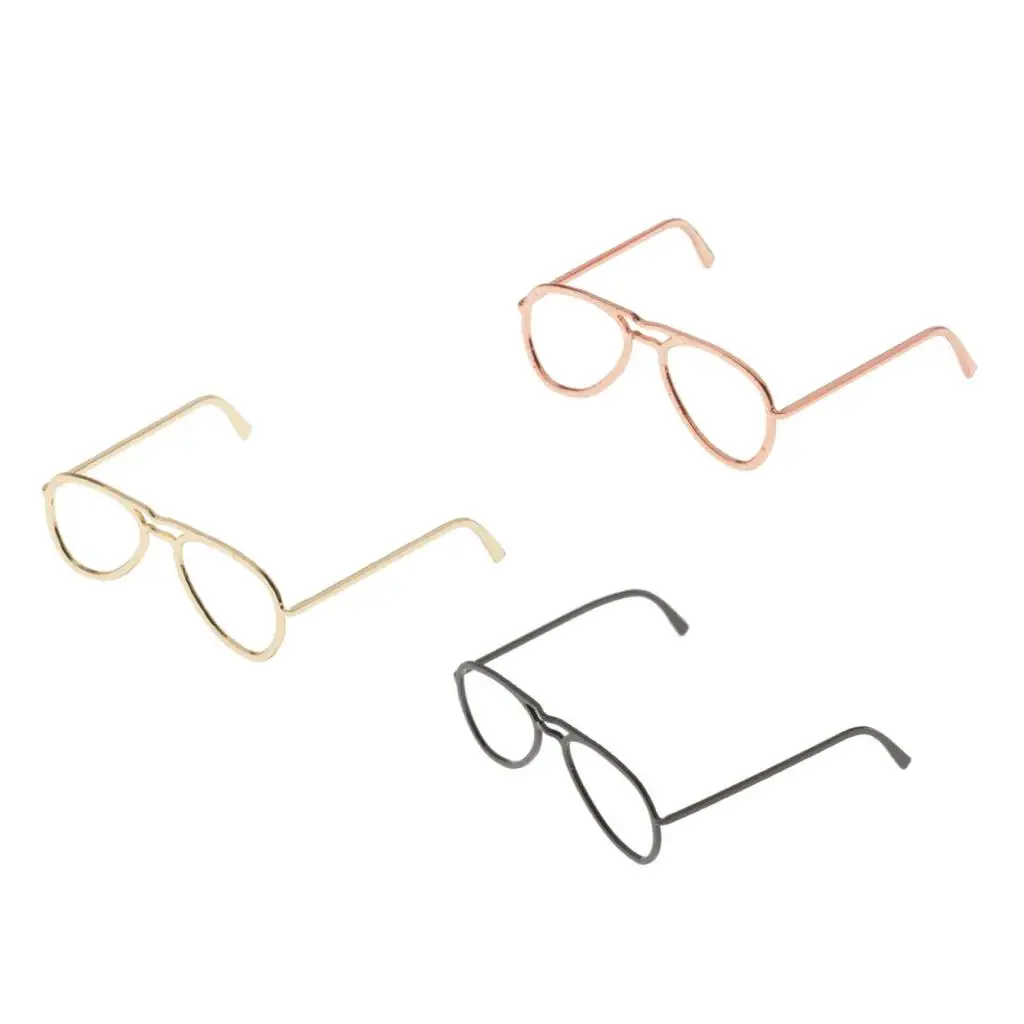 1:6 Scale Retro Oblate Glasses Frame Accessories for 12inch Action Figures